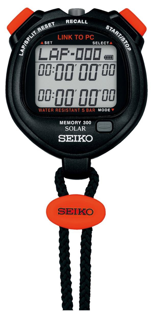 SEIKO SVAJ701 300 Memory Stopwatch with SVAZ015 PC Interface Transmitter 